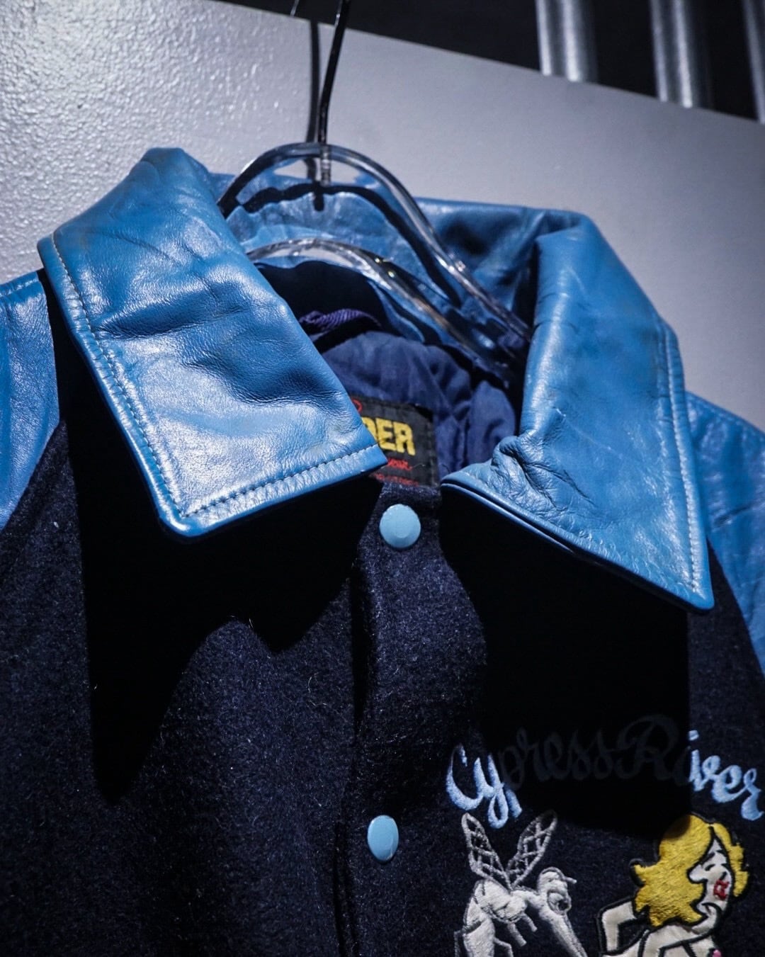 add (C) vintage】70's〜80's Good Design Vintage Stadium Jacket