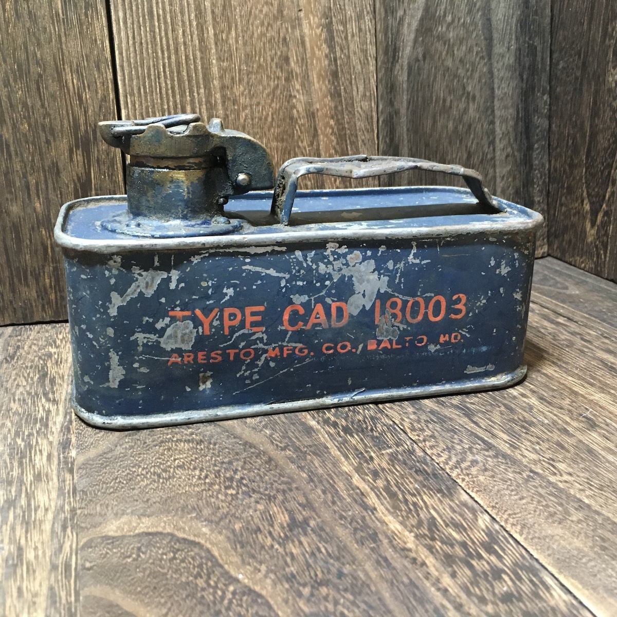 Aresto Mfg Co Type CAD 18003 Fuel Can オイル缶 フューエル缶 ヴィンテージ