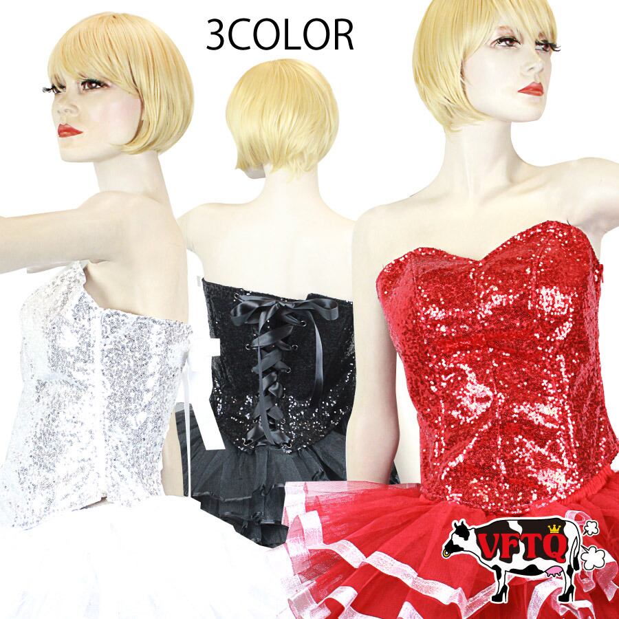 VFTQ ORIGINAL CORSET スパンコール コルセット 3色展開 | VFTQ