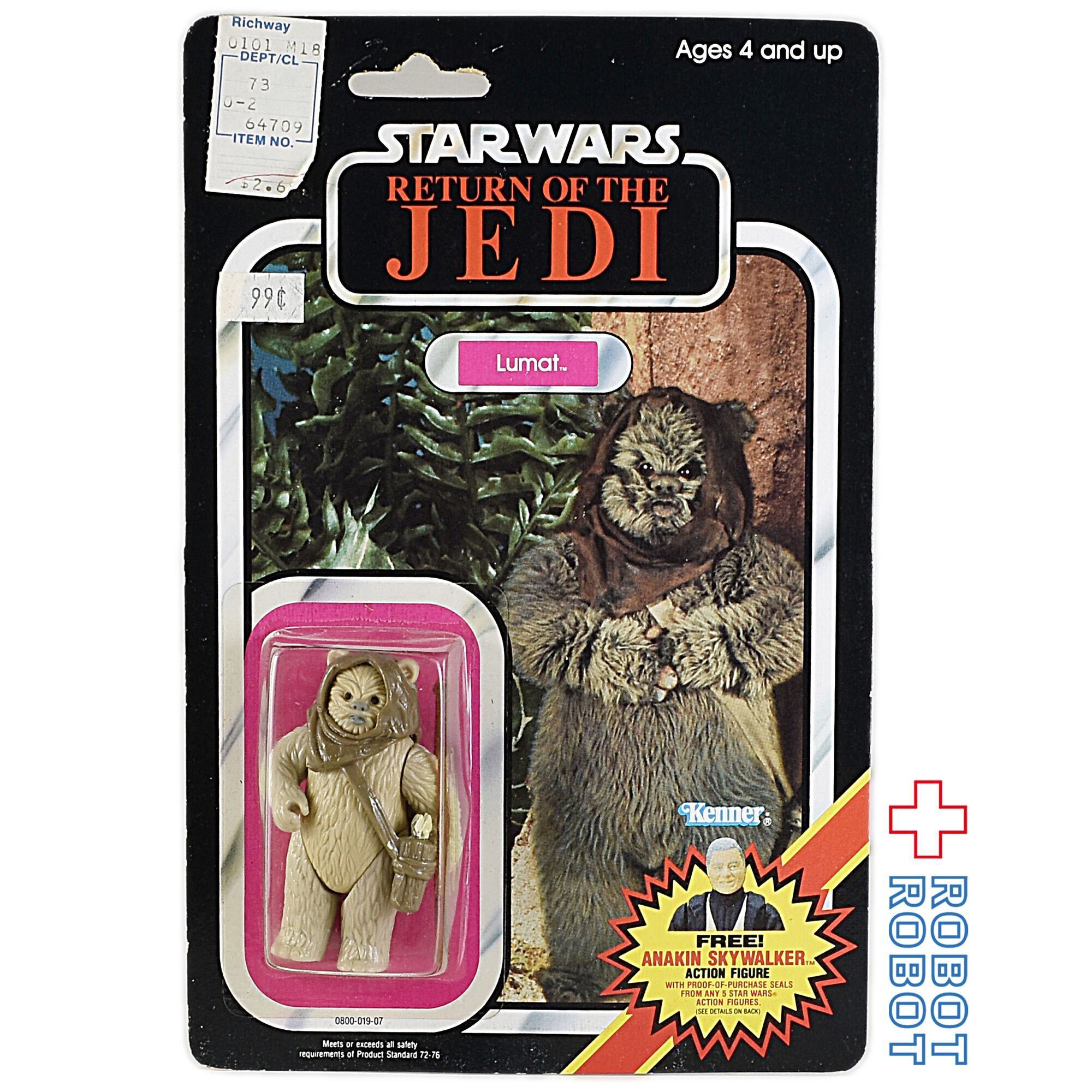 スター・ウォーズ オールドケナー ROTJ 79 back ルーマット アクション