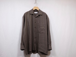 PERS PROJECTS” VICTOR L/S WIDE FIT SHIRTS CHESTNUT“