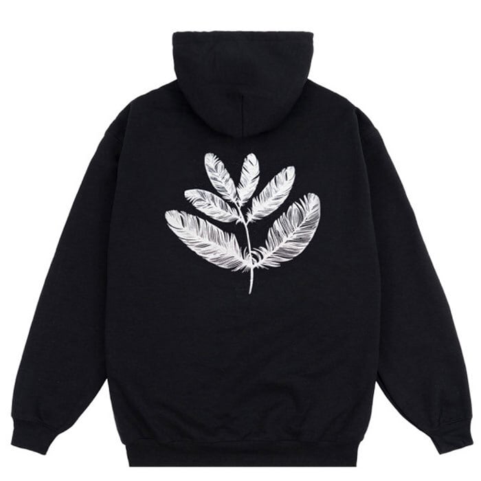 MAGENTA FEATHER HOODIE SAND BLACK マゼンタ フーディー パーカー