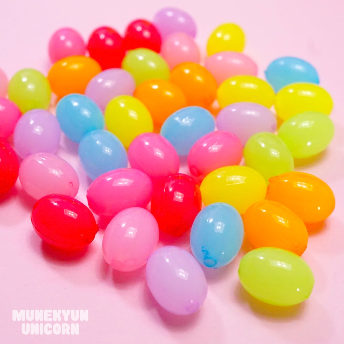 418【20g】【別注カラー】ゼリービーンズ風 ビーズ 【9種類