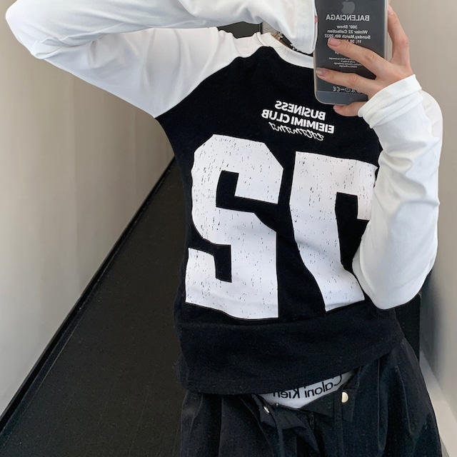 number slim tee　ナンバースリムティー　J0595