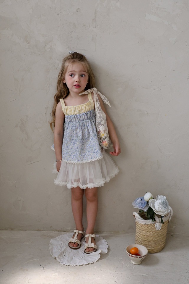 【5/9〆予約】<flo>  Lemon sleeveless blouse