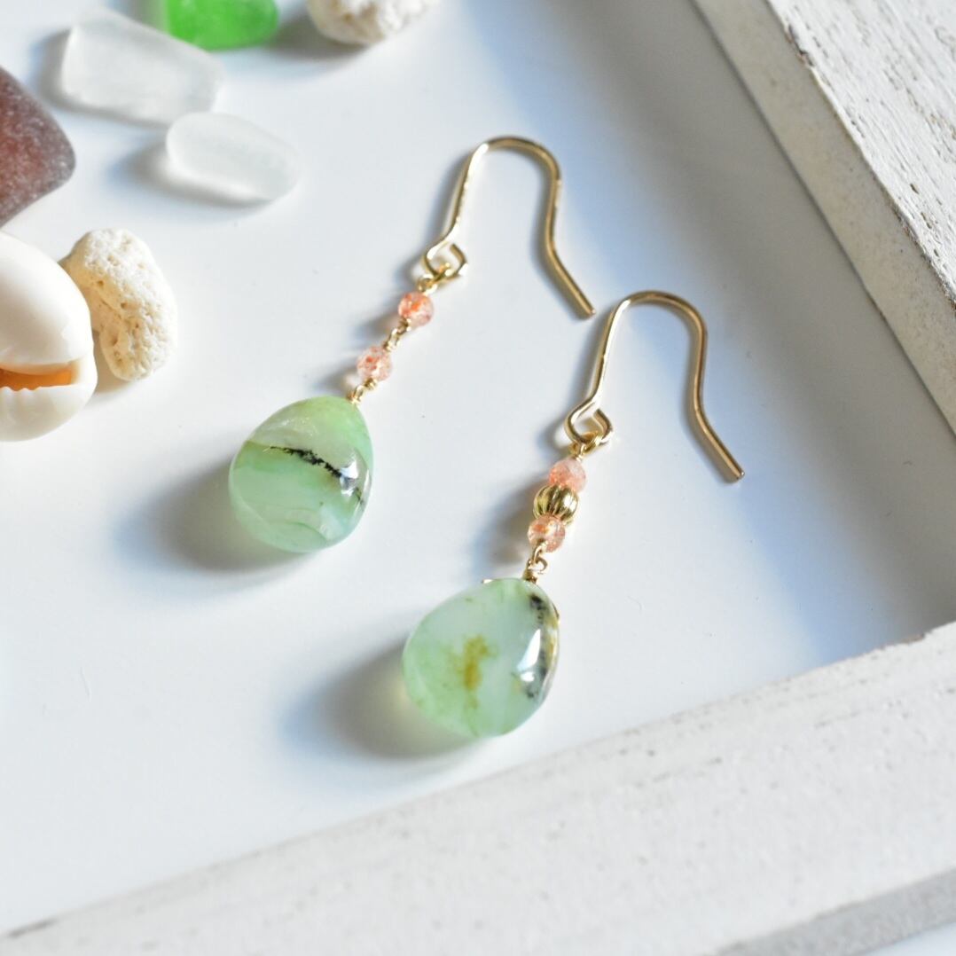 ペルビアンオパールのピアス | coup d' ailes