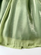 クーポンで2,980円→1,773円【即納】100/120/130訳あり品プリンセスチュールドレス グリーン シフォン袖タイプ［アナと雪の女王 アナ］