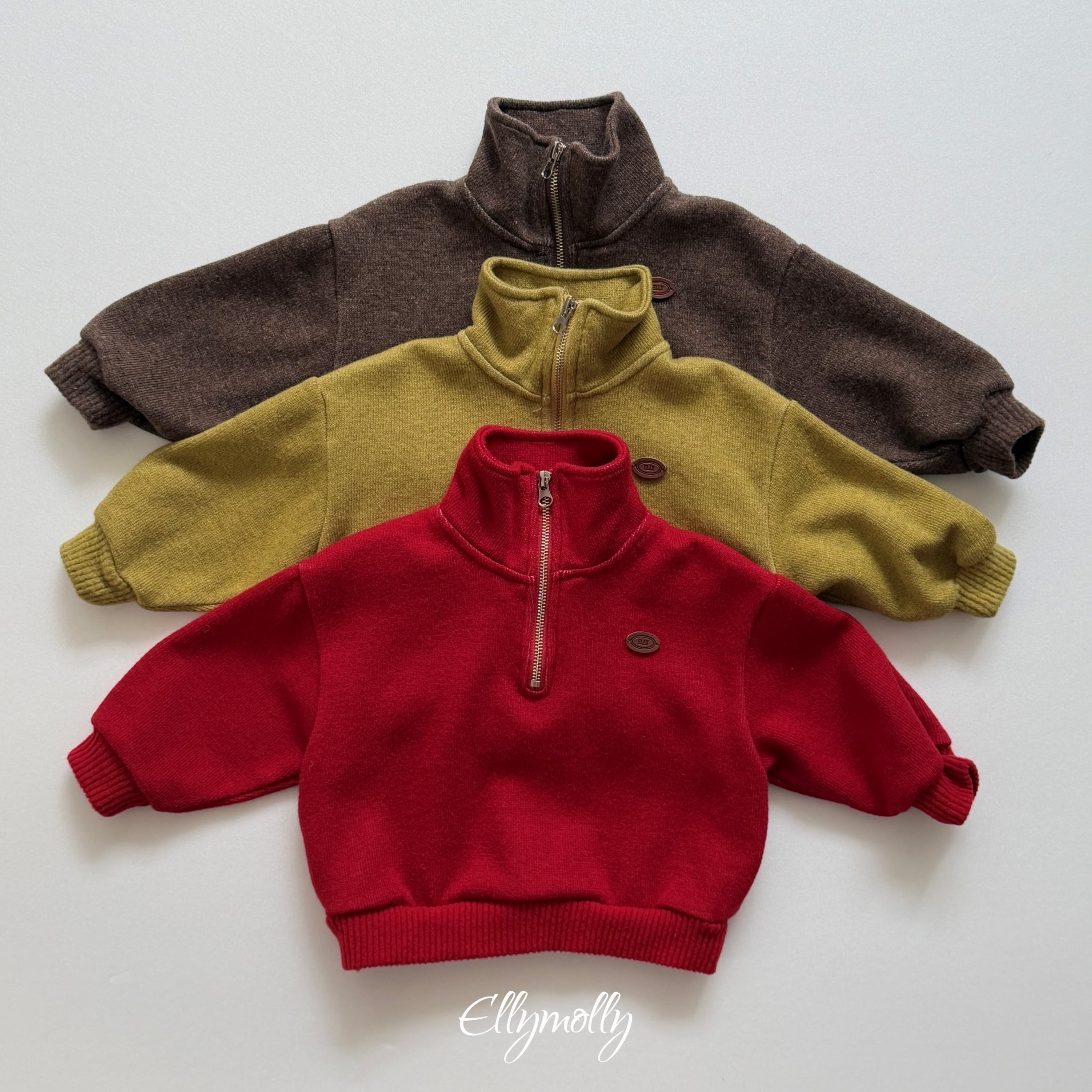 ardennes wool half-zip【ELLYMOLLY】※11月下旬〜12月上旬発送予定