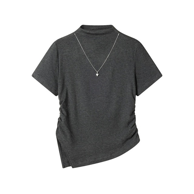 Asymmetry high neck tops　M1522