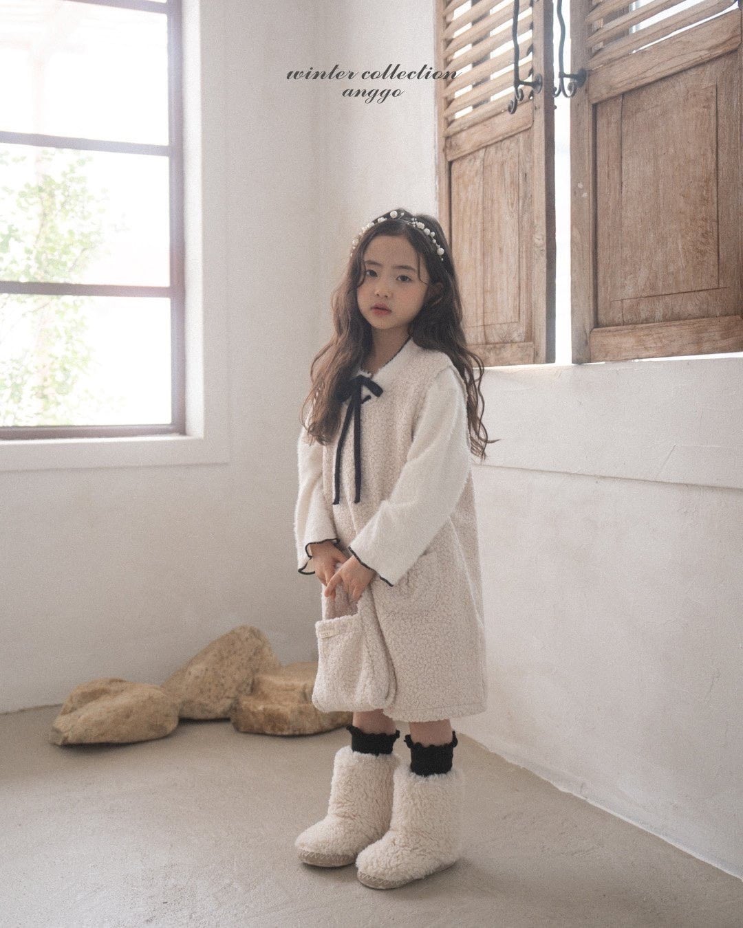 ˗ˏˋラスト1点♡ ˎˊ˗ 【 即納 】 2025 冬新作 anggo(アンコ ) ヨーグルトドレス (kids)