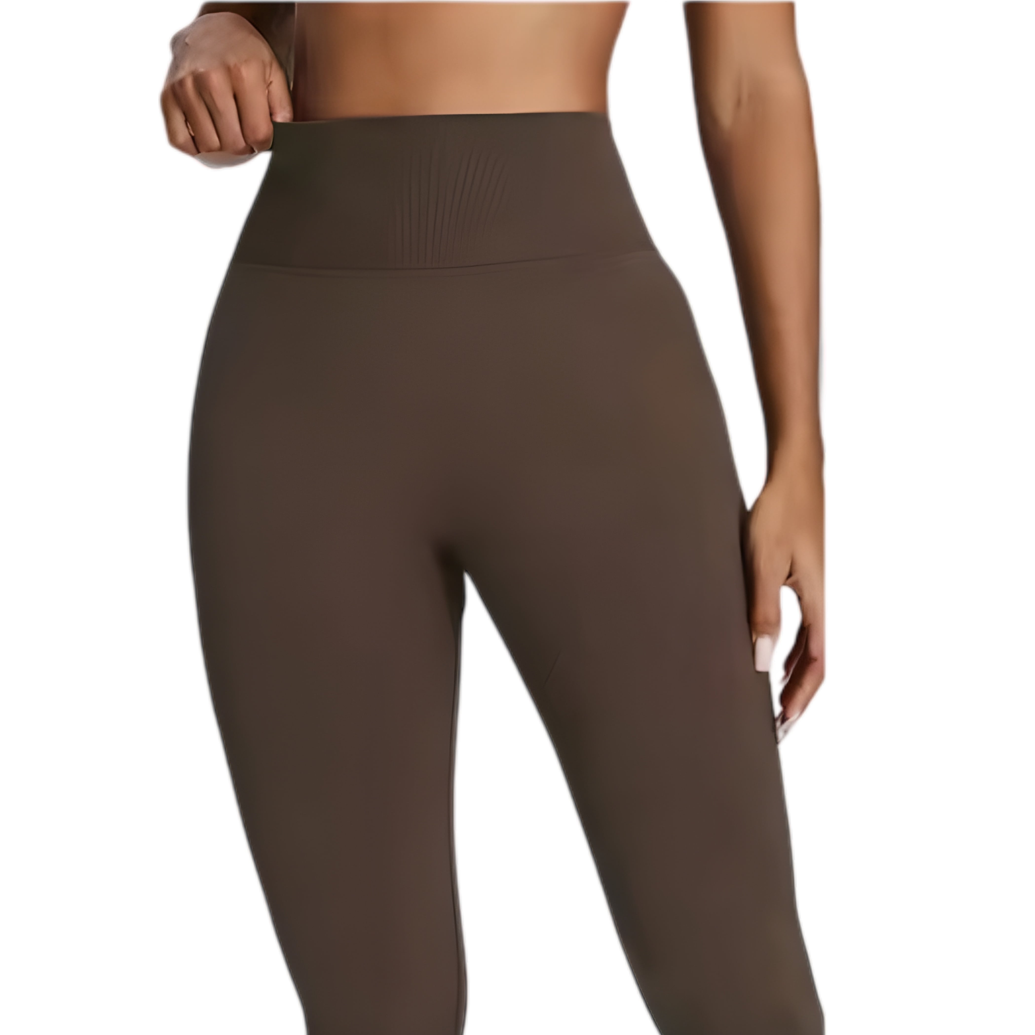 シームレス美尻レギンス ブラウン | Be yourself