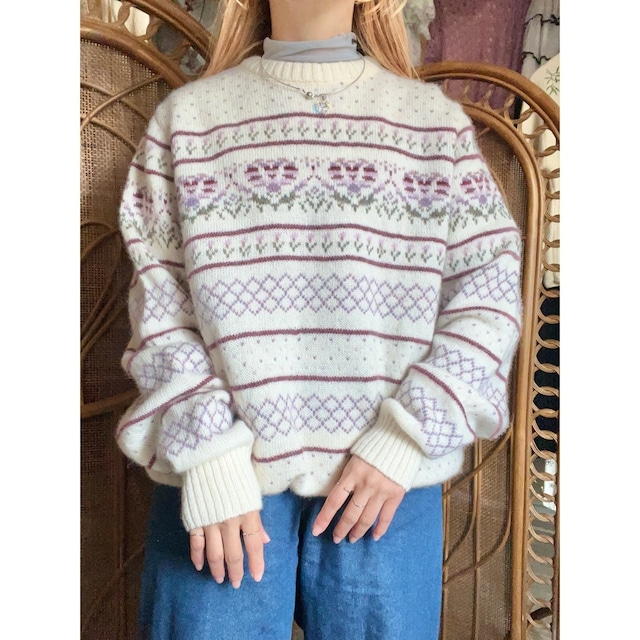 retro wool sweater