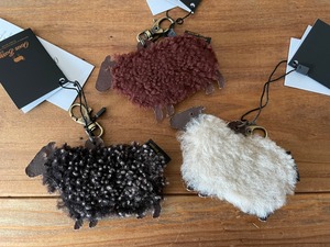 ひつじのシープスキンキーホルダー OWENBARRY SHEEP SKIN KEY RING