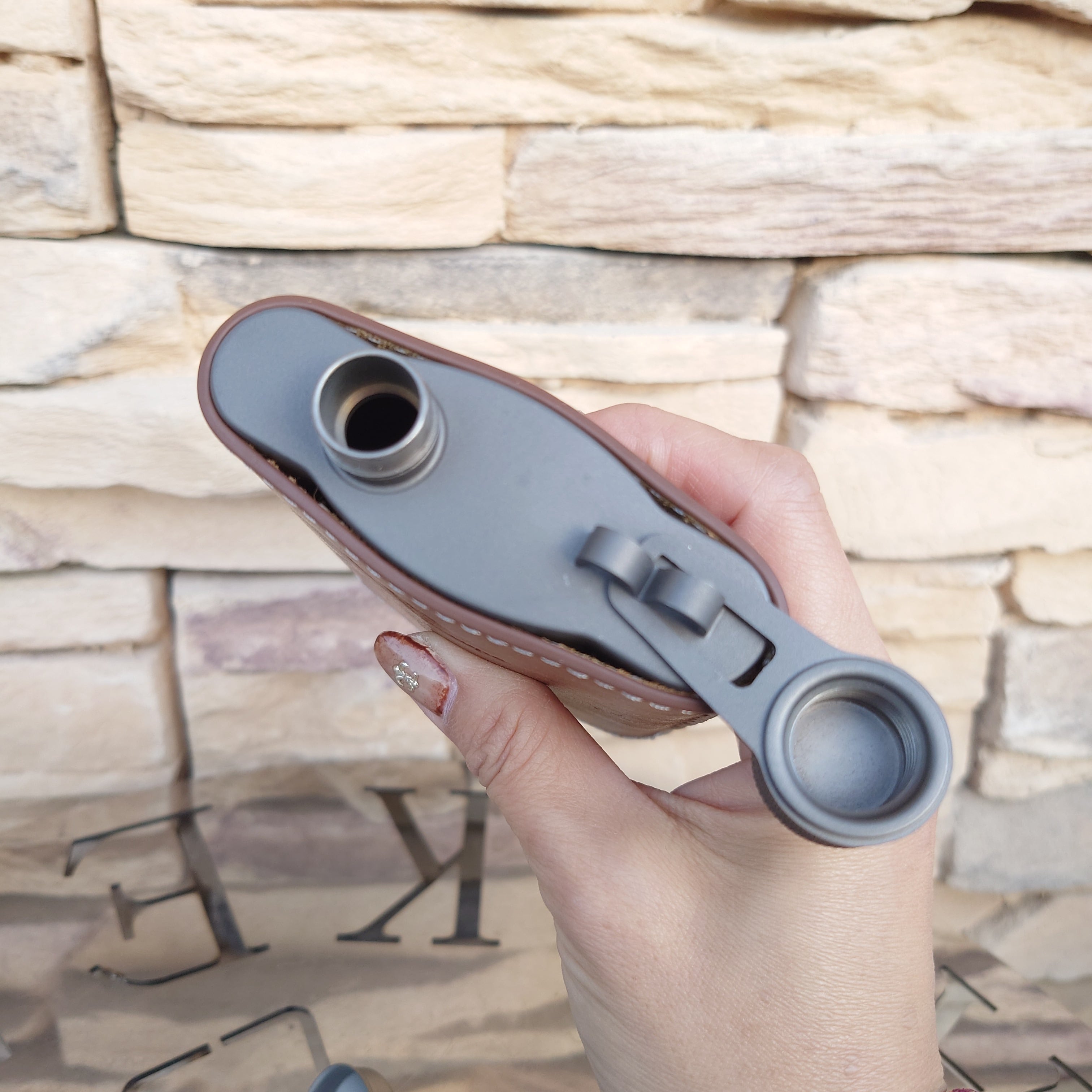 Cook'n'Escapeクックンエスケープ】チタンスキットル ウィスキーボトル