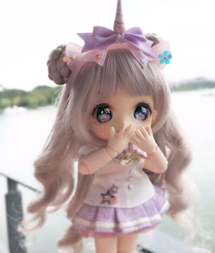 WE119 BJD 1/3 人形 ドール 用ウィッグ カツラ 耐熱 ハンドメイド-