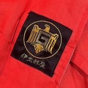 リネン混 伊太利屋 イタリヤ デザイン ジャケット ブルゾン 9A2/レッド系 レディース レトロ ビンテージ