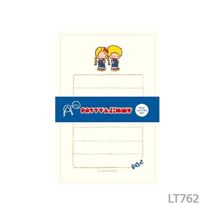 サンリオ×古川紙工 パティ&ジミー・おやつ ミニレターセット CA06