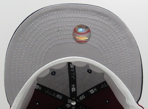 Exclusive NEW ERA 59fifty Los Angeles Dodgers　ロサンゼルス・ドジャース　CARDINAL×BLACK　「Exclusive Side Patch」