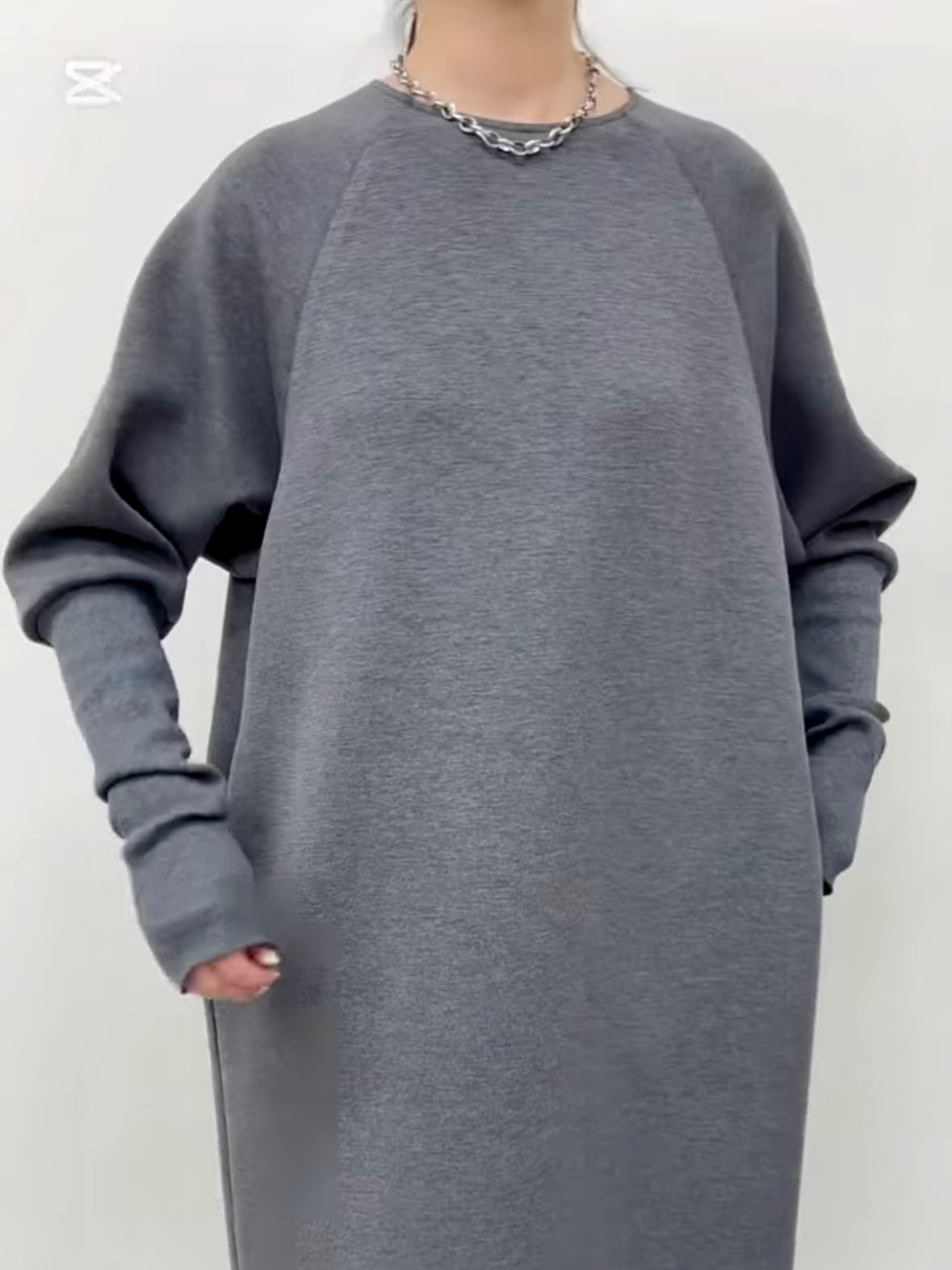 送料無料】CLOCHE(クロッシェ)リブスリーブワンピース ダンボール