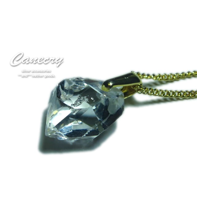 ハーキマー ダイヤモンドの原石ネックレス