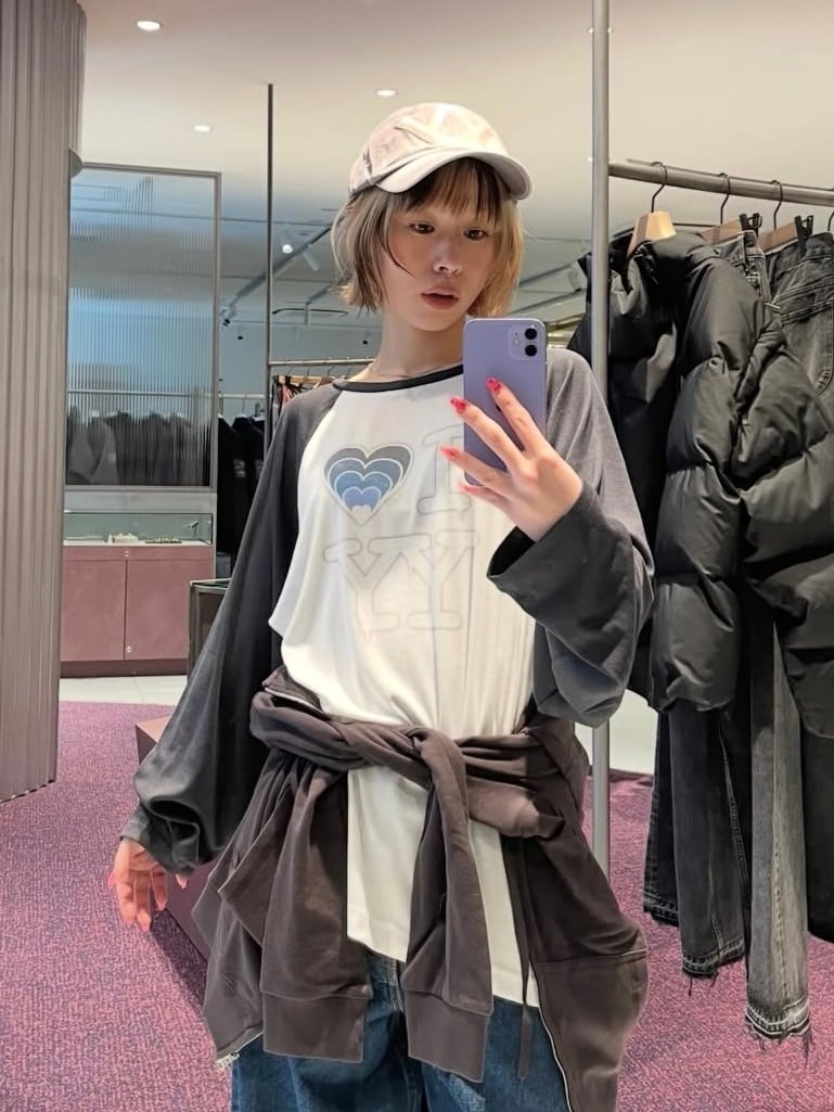 26SS】OPEN YY オープン ワイワイ / FLORAL HOOK HENLEY LONG SLEEVE