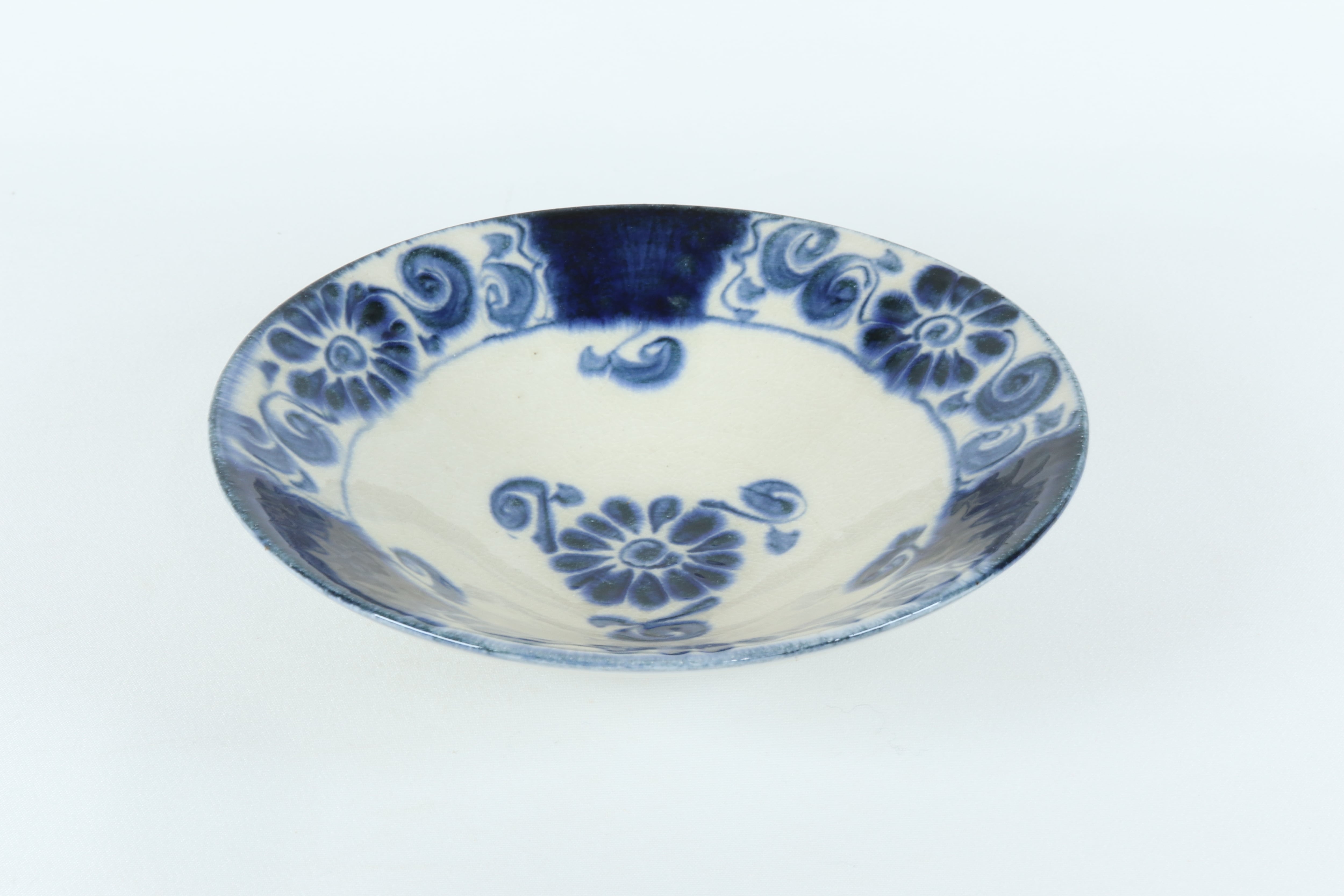 安南 平鉢 染唐草