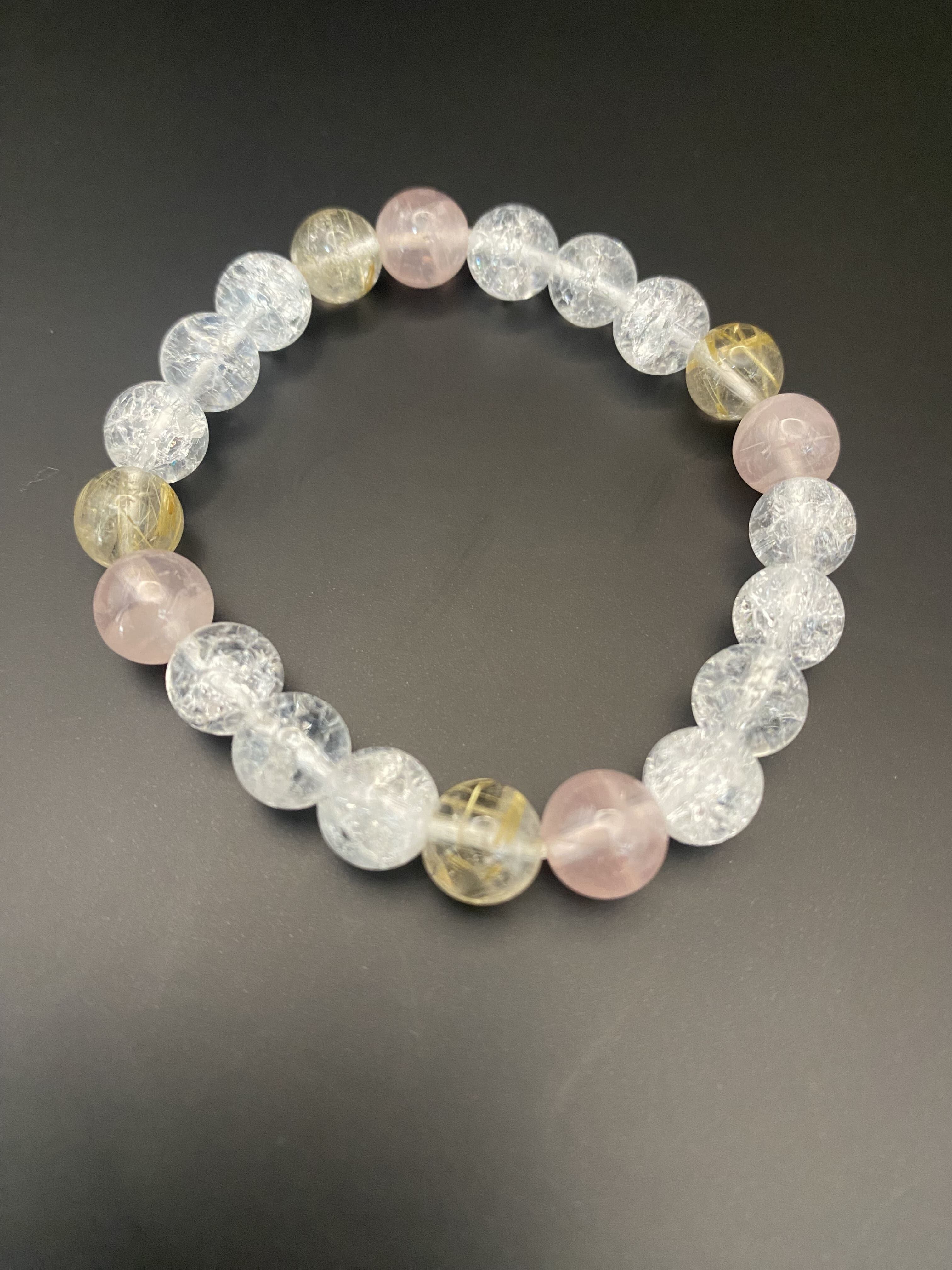 ゴールドルチルクォーツブレスレット11.8