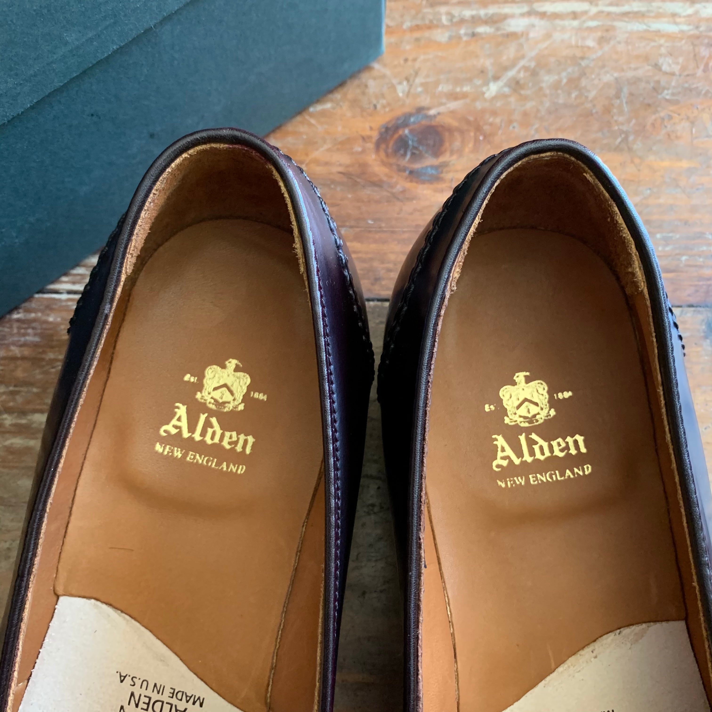 Alden ローファー 684 バーガンディ サイズ9E オールデン 684 コイン