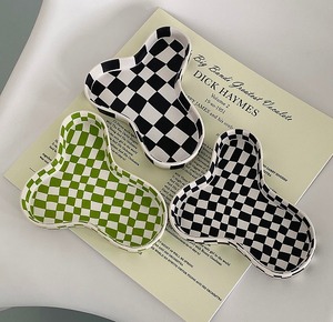 Checkerboard ceramic tray <4colors>