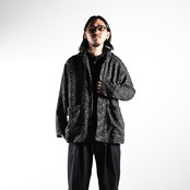 INTERIM(インテリム)TEXTURED DONEGAL BOUCLÉ DEADSTOCK HYPER BIG FLY FRONT SHIIRTS JACKET