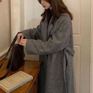 クラシック千鳥格子コート W00854