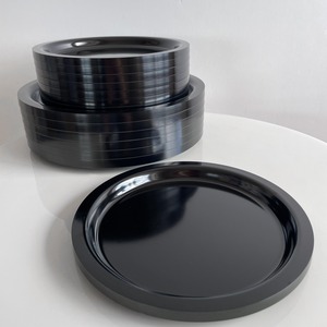 60s melamine black plate