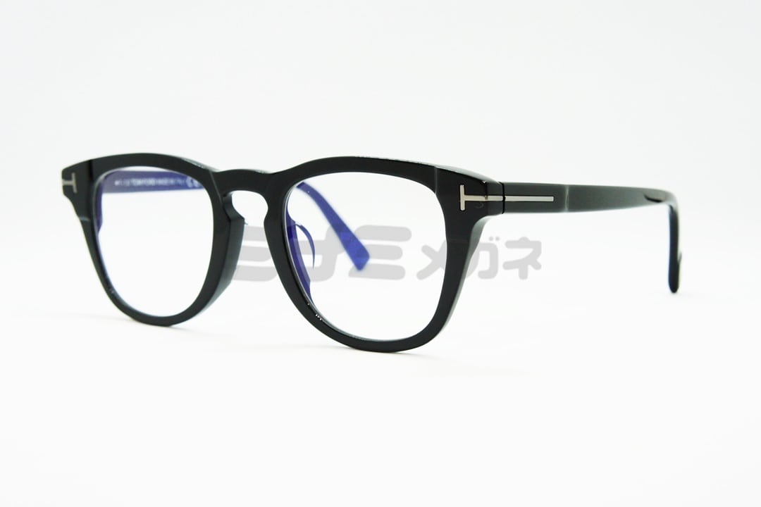 TOM FORD ブルーライトカット TF5660-F-B-N 001 ウェリントンメンズ