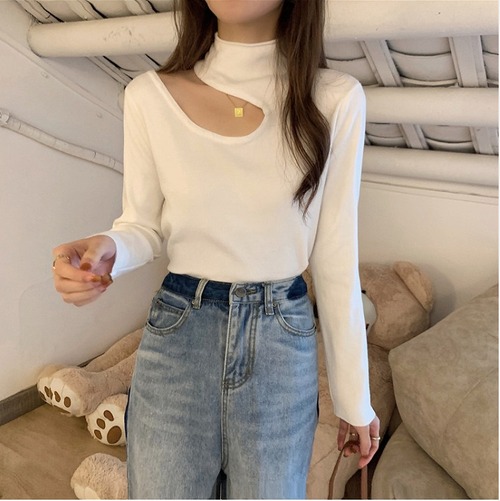 【大きいサイズL-4XL】ファッション/人気トップス♪ホワイト/ブラウン2色展開◆scfmmt-262197