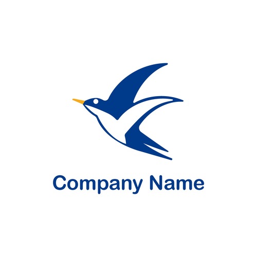 No88 ツバメのロゴ【ツバメ、イラスト、飛躍、飛行、鳥、信頼、企業、会社、士業、IT、WEB、ネット、テクノロジー】