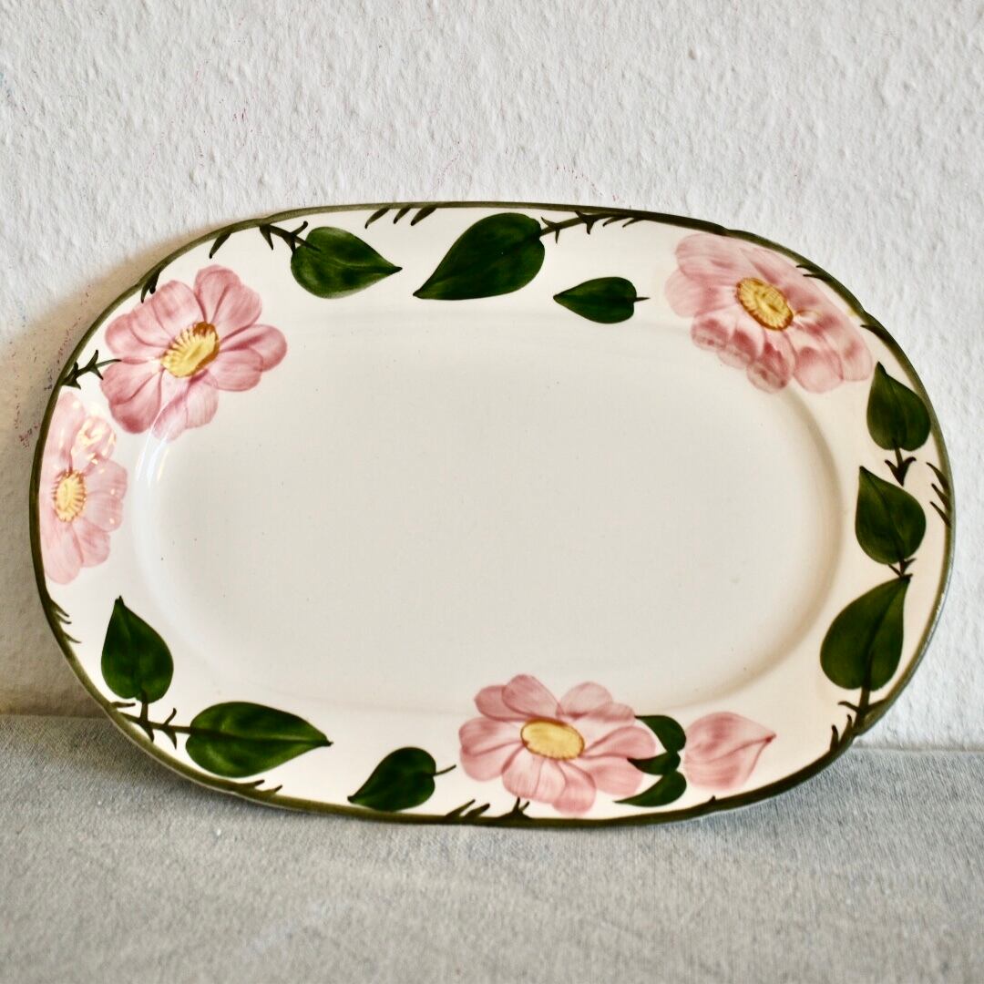 【VB2008-G15】Villeroy & Boch オーバルプレート 廃盤品 ワイルド