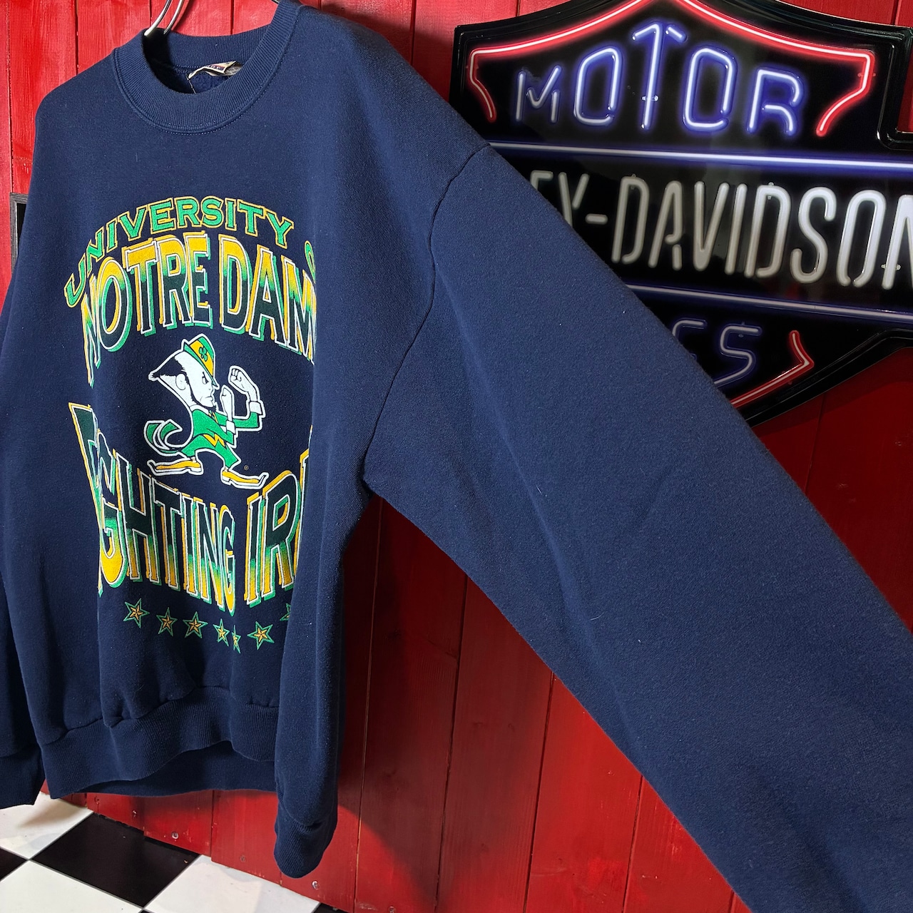 90s USA製 RED OAK / Notre Dame “FIGHTING IRISH” カレッジスウェット