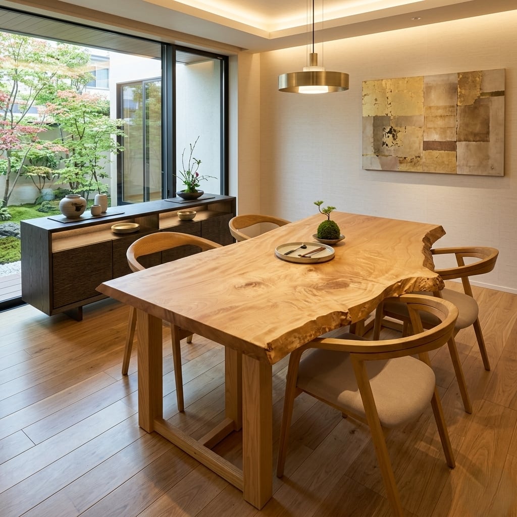 【Premium】栃瘤(トチコブ)_1700×680-740×50_浅草本店_テーブル天板/一枚板 252616-1 t001