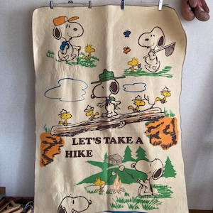 1970s Characters Peanuts Snoopy Blanket