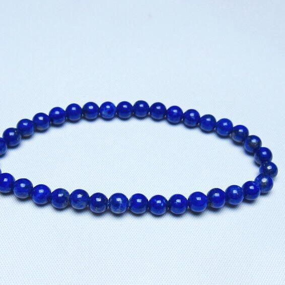 ラピスラズリ ブレスレット 5mm 一点物 メール便可 [M便 1/10] 111-48499