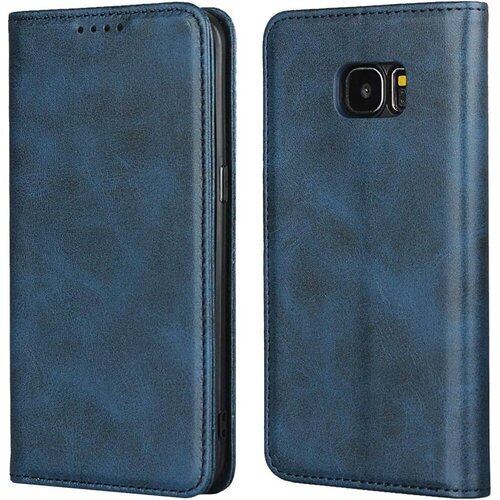 Eastwave Galaxy S7 Edge SC-02H SCV33 手帳型 Samsung Galaxy s7edge sc02h ケース 携帯カバー 内蔵マグネット 合成皮革 財布型カバーカード収納 横置きスタンド機能 人気 おしゃれ 二つ折り 5色 ブルー 542