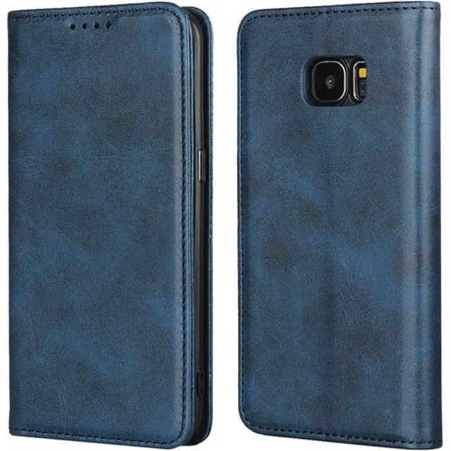 Eastwave Galaxy S7 Edge SC-02H SCV33 手帳型 Samsung Galaxy s7edge sc02h ケース 携帯カバー 内蔵マグネット 合成皮革 財布型カバーカード収納 横置きスタンド機能 人気 おしゃれ 二つ折り 5色 ブルー 542