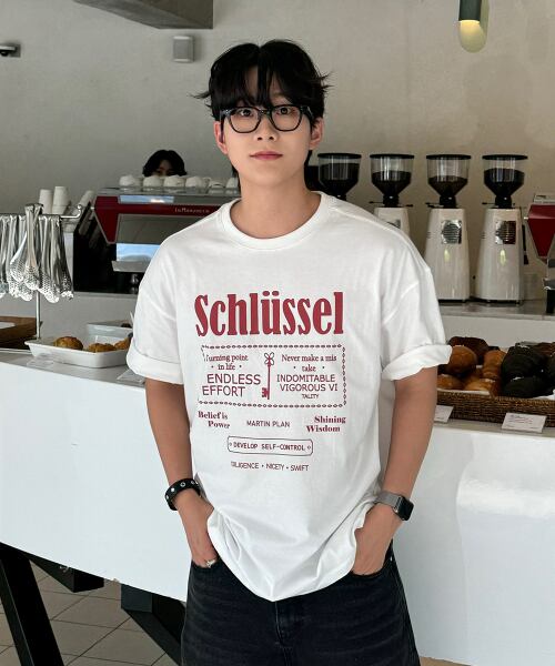 ☆ENHYPEN ソヌ 着用！！【MARTIN PLAN】Answer Key Half T - WHITE