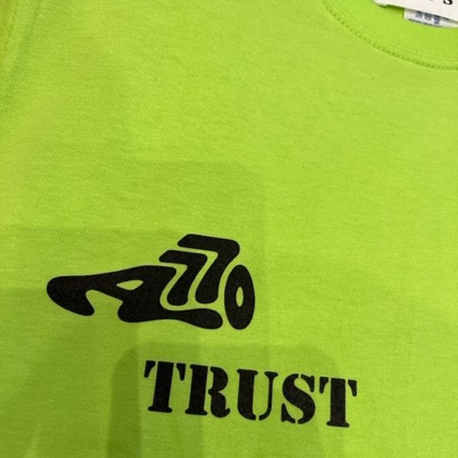 ライムグリーン】【アオキックスTRUSTコラボ】長袖 ロンT トップス