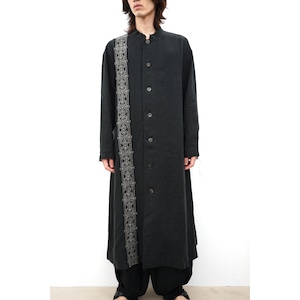 [kujaku] (クジャク) 2024SS C-688 / embroidery line coat