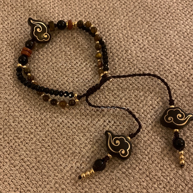 Somedayifレトロ2層天然石ブレスレット 6s