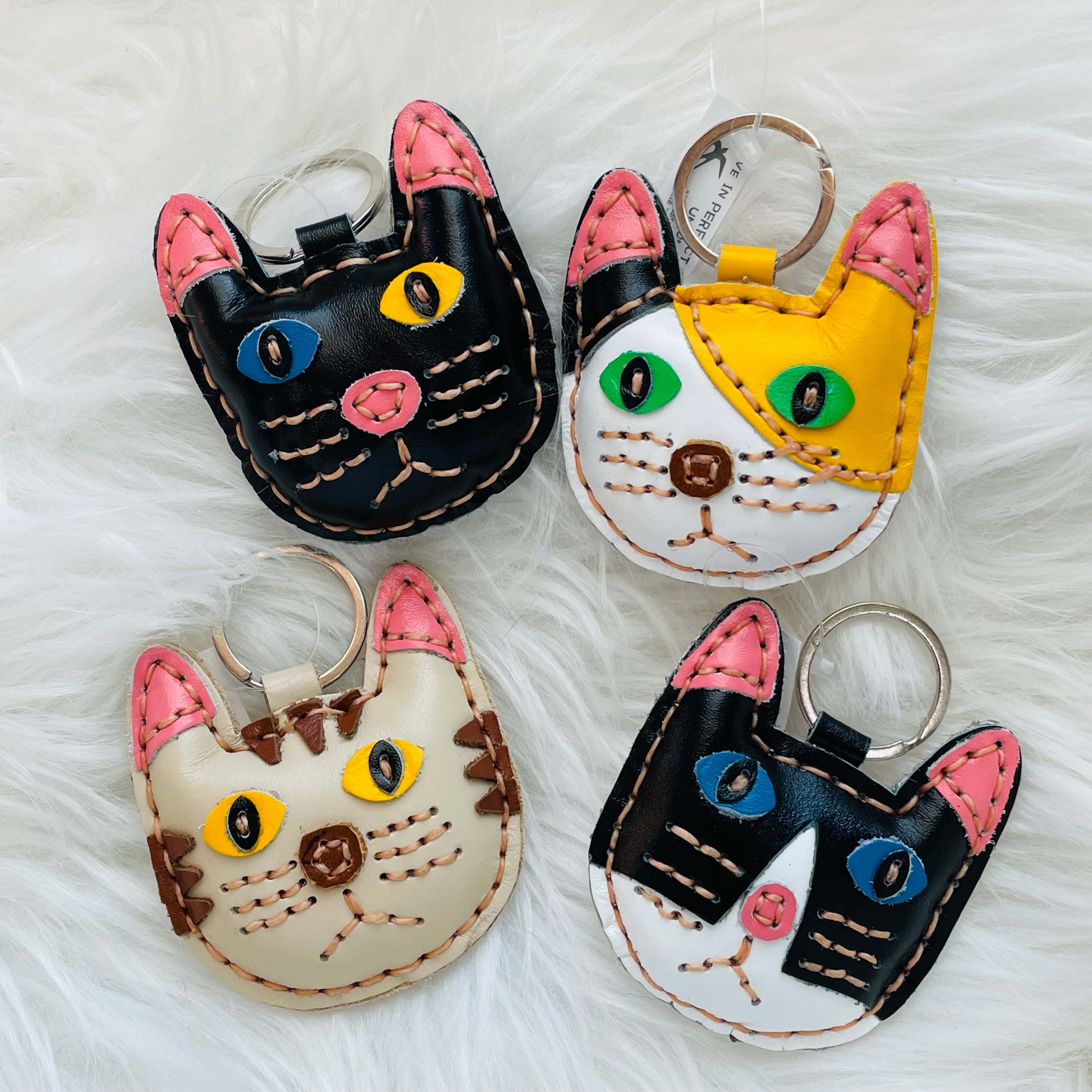 51230-⑰猫×パワーストーン｜ブレスレット｜魔除け・心身の安定｜ ネコ