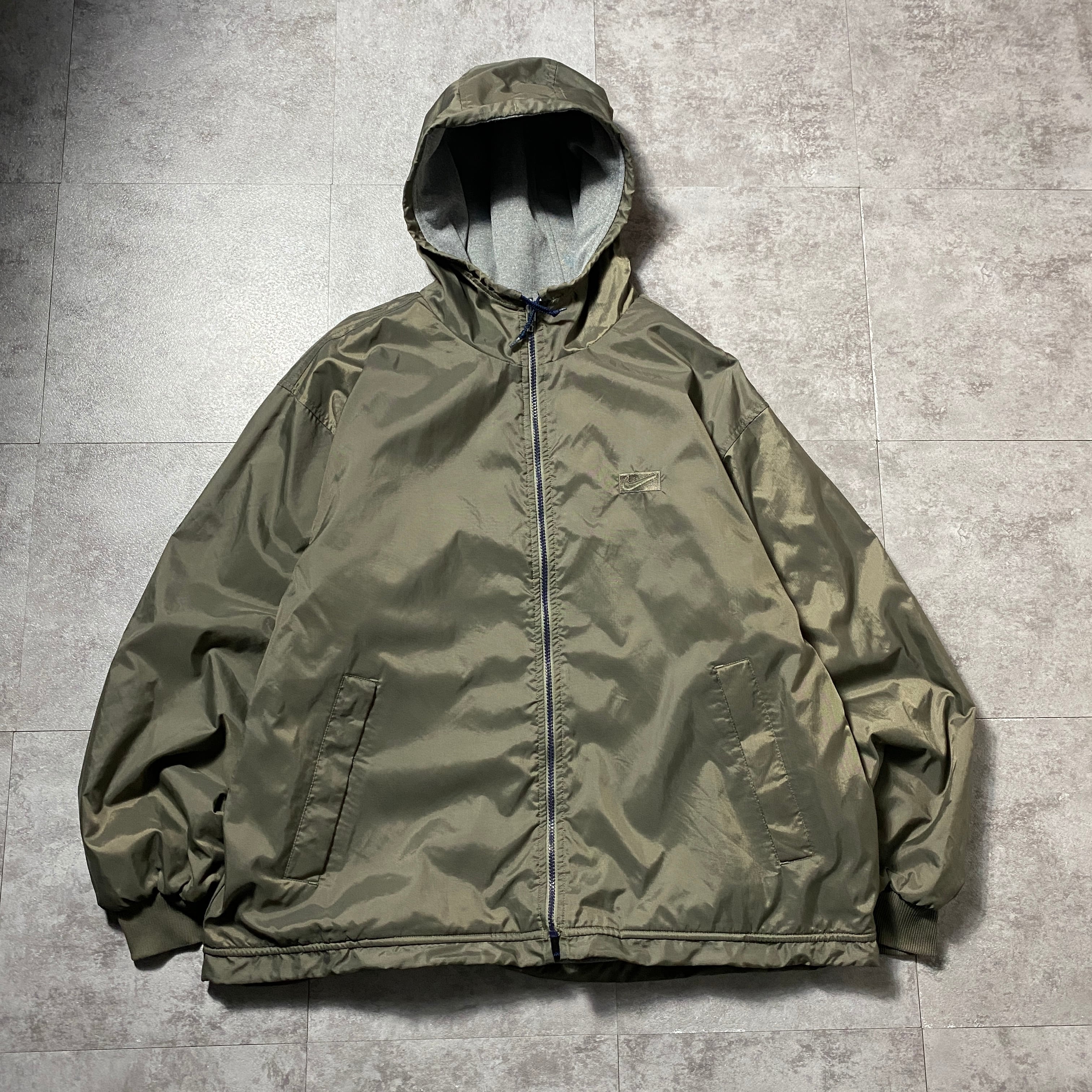 90's NIKE ナイキ 銀タグ スウォッシュ 刺繍ワンポイント バックロゴ