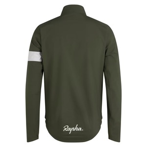 MEN'S CORE RAIN JACKET DARK GREEN/WHITE