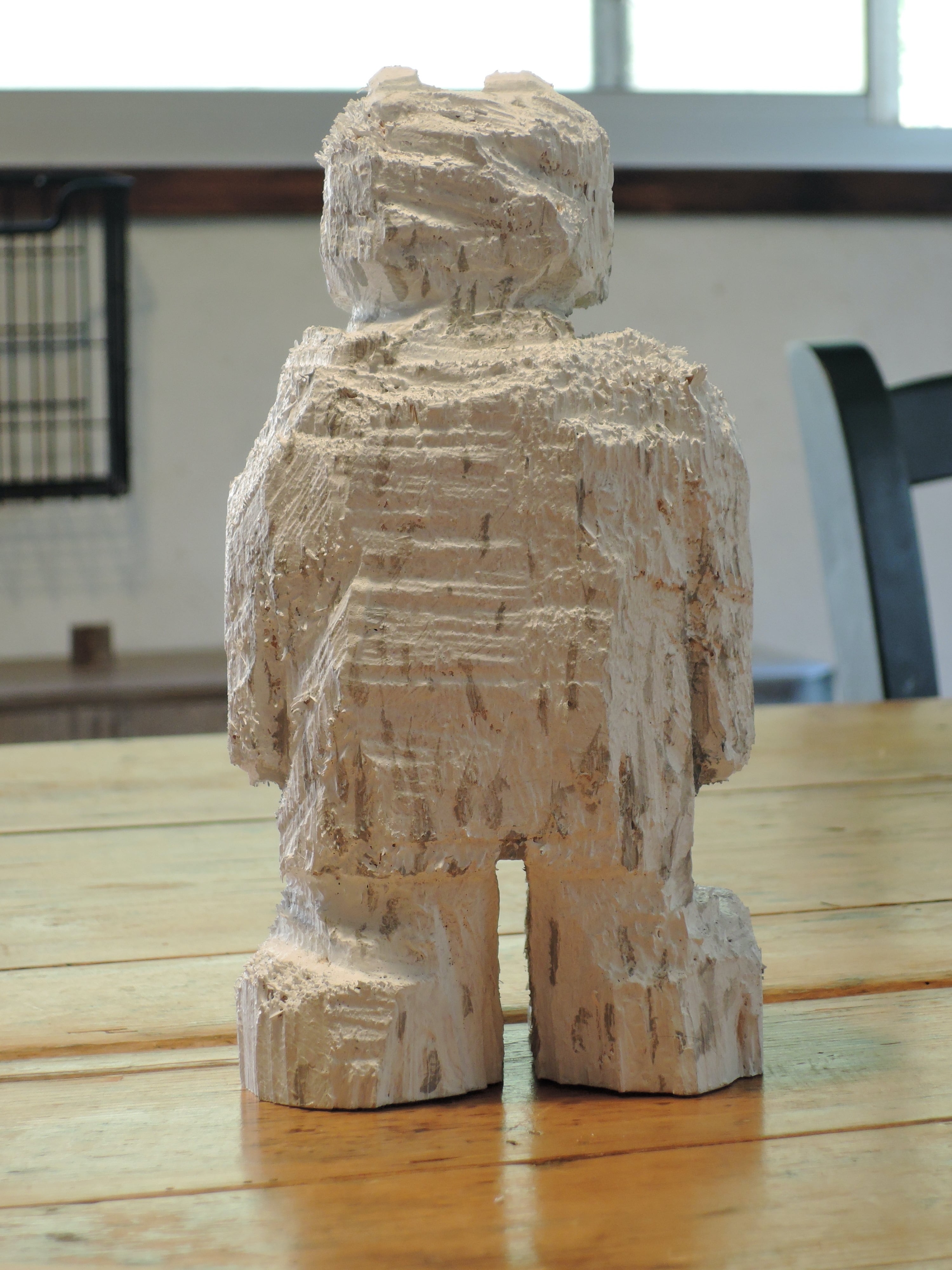 シロクマの子供　木彫り シロクマの子ども(木彫)25号 | wood and wool animals STORE